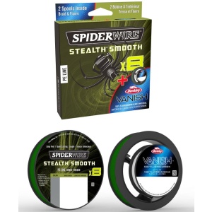 Spiderwire splétaná šňůra stlth smooth8 moos green 150m - 0