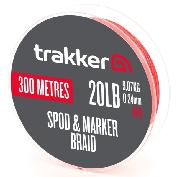 Trakker šňůra spod & marker braid red 300 m - 0