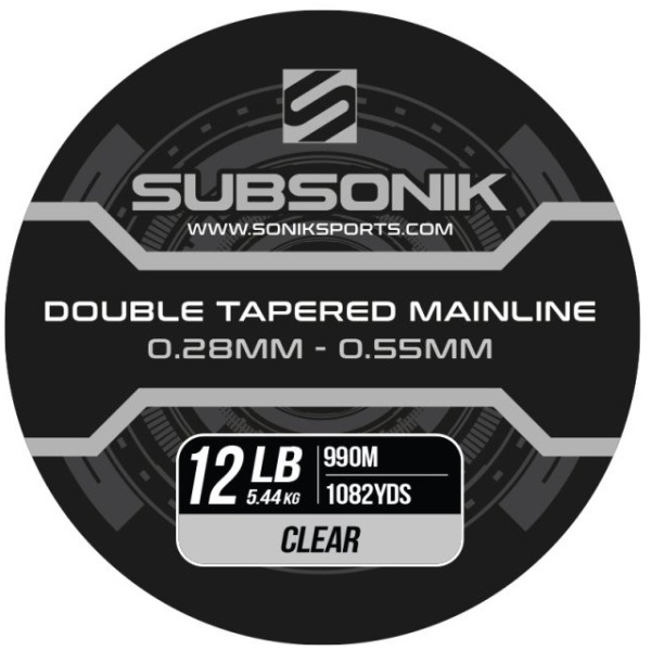 Sonik ujímaný vlasec subsonik double tapered main line clear 990 m - 0