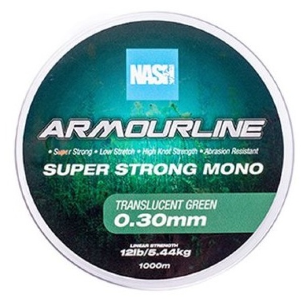 Nash vlasec armourline super strong mono green 1000 m - 0