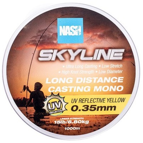 Nash vlasec skyline mono uv yellow 1000 m - 0