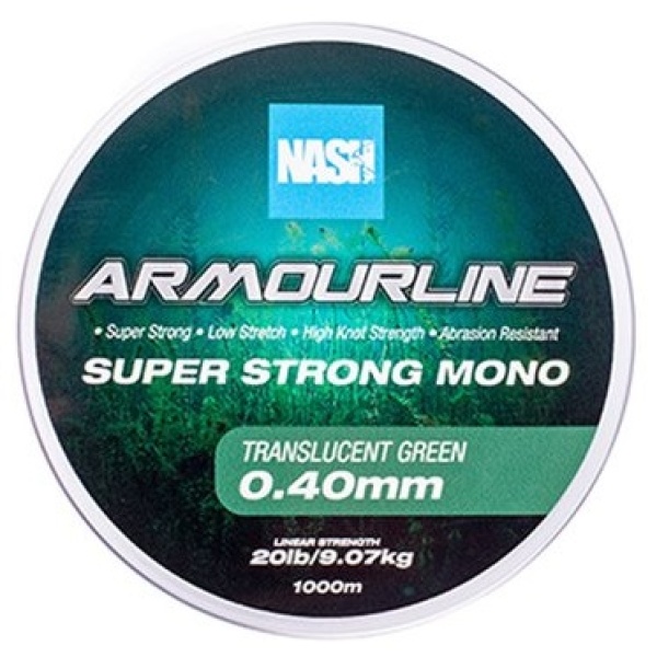 Nash vlasec armourline super strong mono green 1000 m - 0