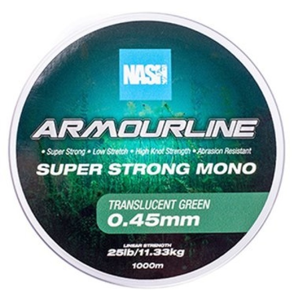 Nash vlasec armourline super strong mono green 1000 m - 0