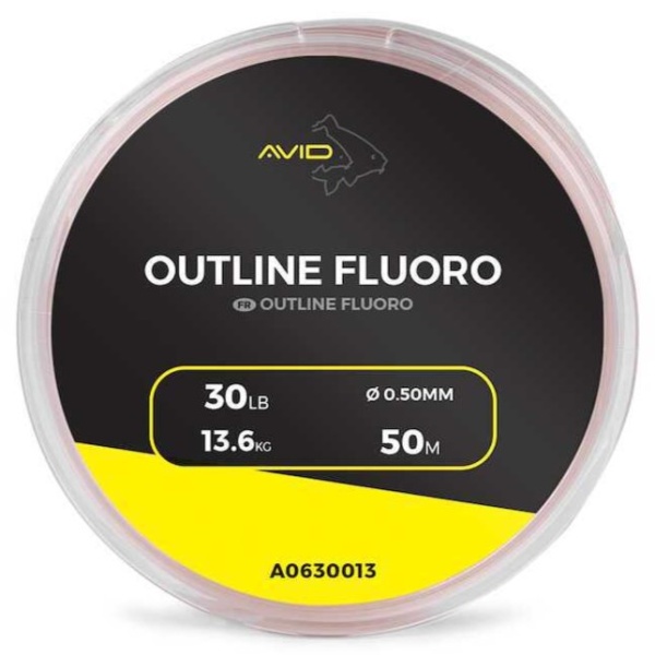 Avid carp vlasec outline fluoro 50 m - 0