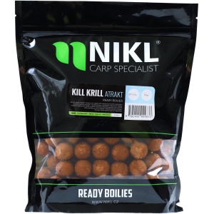 Nikl hotové boilie kill krill atrakt - 1 kg 15 mm