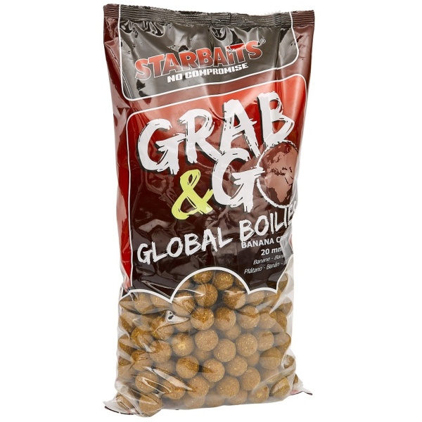 Starbaits boilies g&g global banana cream - 10 kg 20 mm