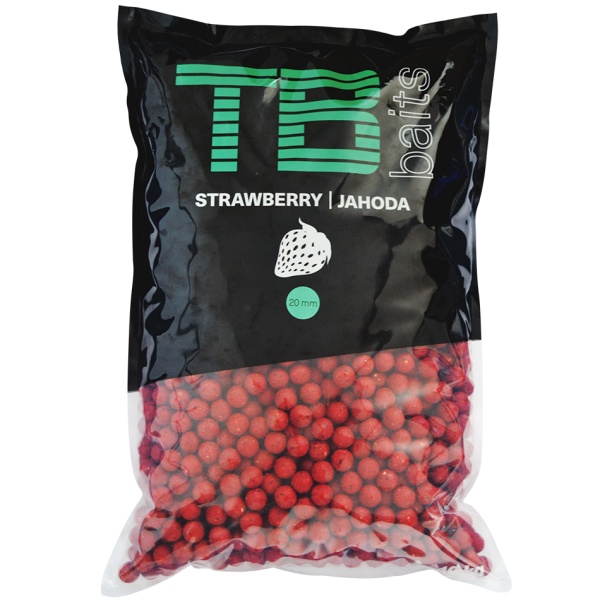 Tb baits boilie strawberry -10 kg 20 mm