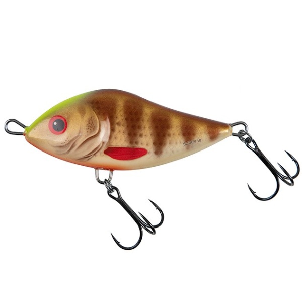 Salmo wobler limited edition slider sinking spotted brown pearch - 12 cm