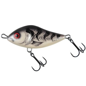 Salmo wobler limited edition slider sinking white striper - 12 cm