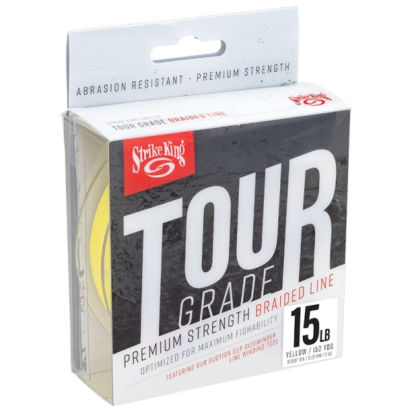 Strike king splétaná šňůra tour grade blade yellow - 15 lb 0