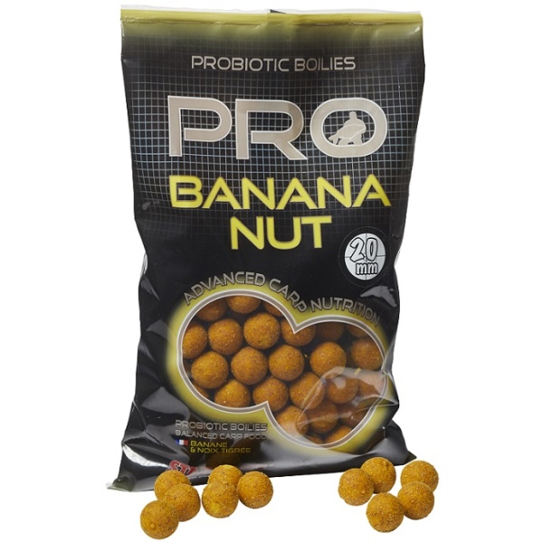 Starbaits boilie pro banana nut - 2 kg 20 mm