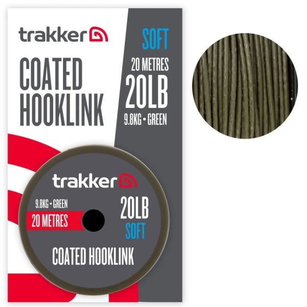 Trakker návazcová šňůra soft coated hooklink 20 m - 20 lb 9