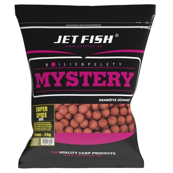 Jet fish boilie mystery super spice new 3 kg - 20 mm