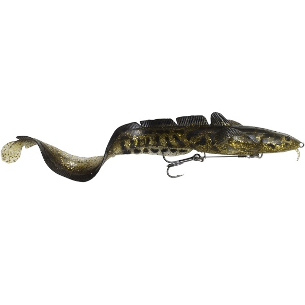 Savage gear gumová nástraha 3d burbot shallow gold burbot uv-25 cm 70 g