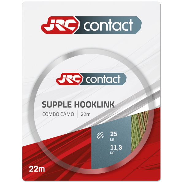 Jrc návazcová šňůrka supple hooklink combo camo 22 m - 25 lb