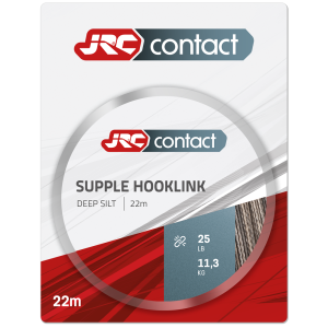 Jrc návazcová šňůrka supple hooklink deep silt 22 m - 25 lb