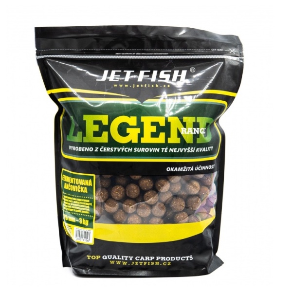 Jet fish boilie legend range fermentovaná ančovička - 3 kg 20 mm