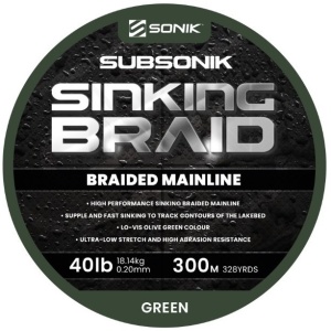 Sonik šňůra subsonik sinking braid green 0