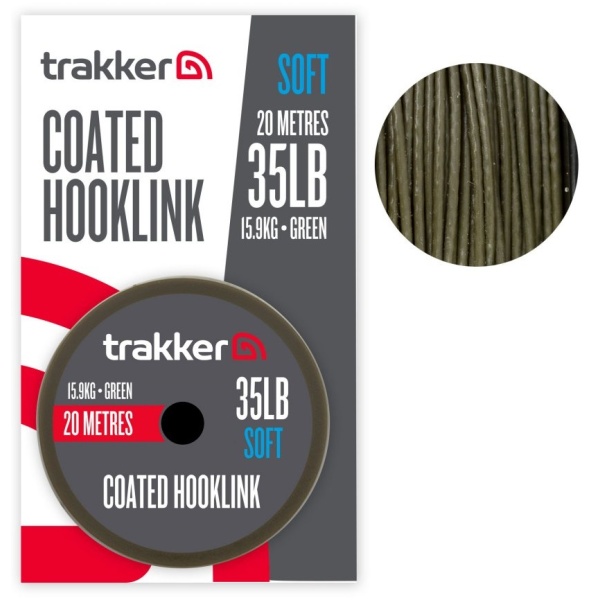 Trakker návazcová šňůra soft coated hooklink 20 m - 35 lb 15