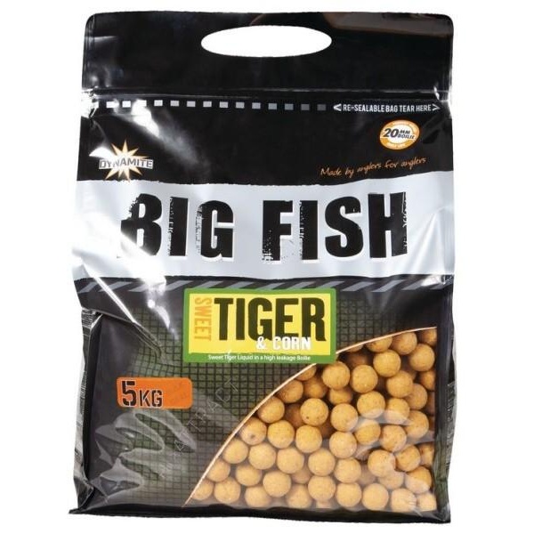 Dynamite baits boilies big fish sweet tiger corn - 5 kg 20 mm