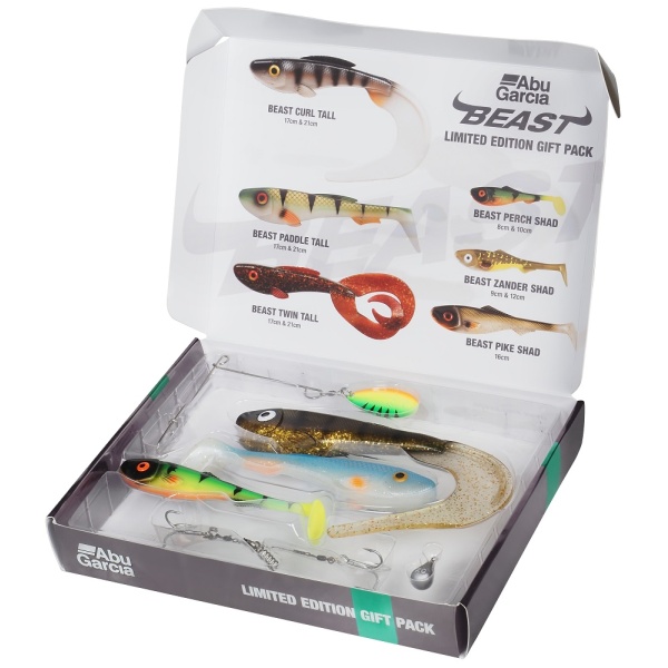 Abu garcia limitované vánoční balení nástrah beast gift pack 6 ks ltd murky and clear water