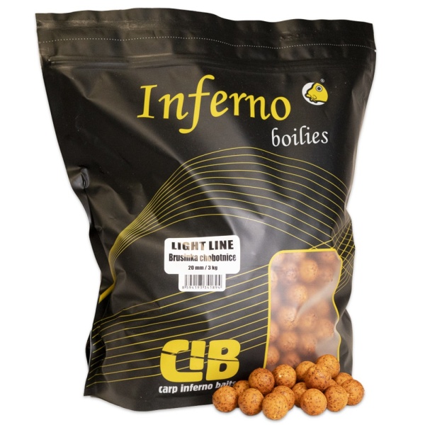 Carp inferno boilies light line 3 kg 20 mm - brusinka chobotnice