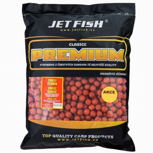 Jet fish boilie premium clasicc 5 kg 24 mm - chilli / česnek