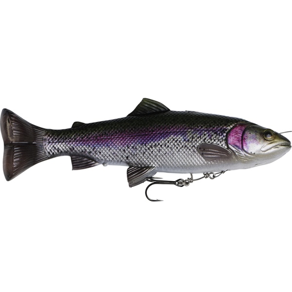 Savage gear gumová nástraha pstruh 4d line thru pulsetail trout ss rainbow trout - délka 1-délka 16 cm 51 g