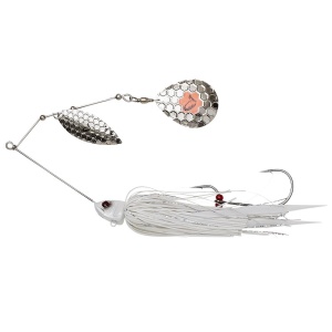 Savage gear třpytka da bush spinnerbait sinking white silver - 21 cm 55 g