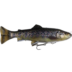 Savage gear gumová nástraha pstruh 4d line thru pulsetail trout ss brown trout - délka 25 -délka 25 cm 202 g