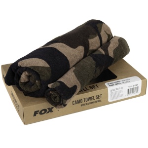 Fox set ručníků camo beach hand towel box set