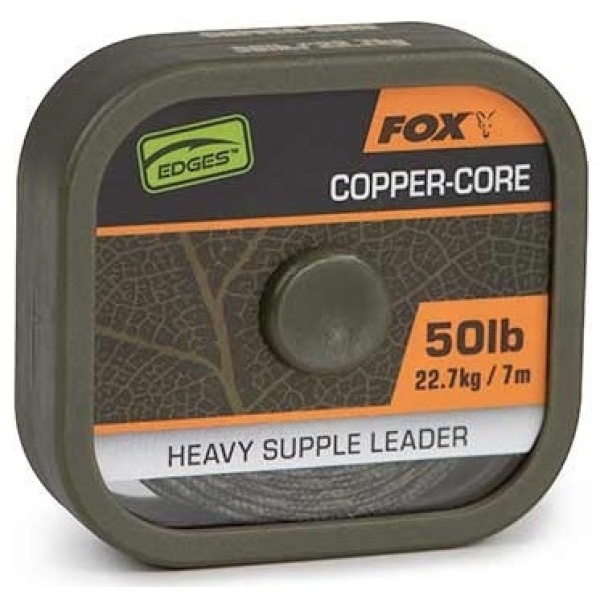 Fox šňůrka edges naturals copper-core 50lb 7m