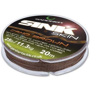 Gardner splétaná šňůra sink skin brown hnědá 20 m nosnost 15 lb