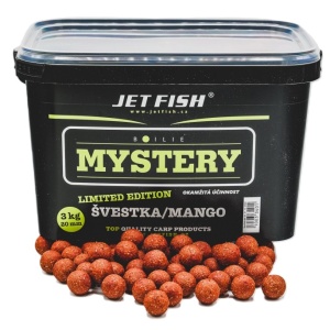 Jet fish boilie mystery švestka/mango 3 kg 20 mm