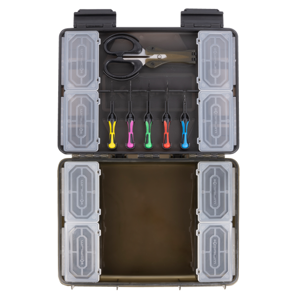 Korum tackle box slim blox loaded