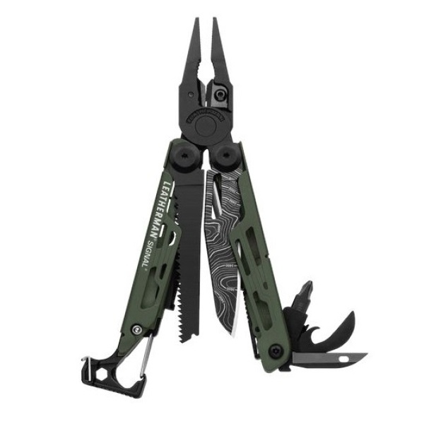 Leatherman multifunkční kleště signal green topo