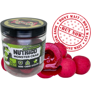 Lk baits boilies monster crab r.hutchinson1 kg 20 mm + nutrigo rh monster crab 150 ml 20 mm