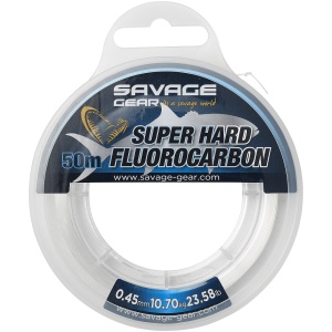 Savage gear fluorocarbon super hard clear - 50 m 0