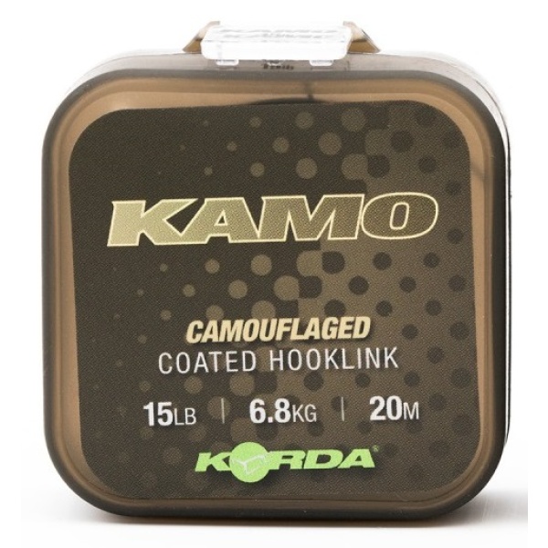 Korda návazcová šňůrka kamo coated hooklink 20 m - 15 lb 6