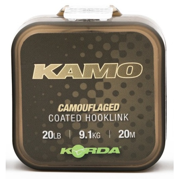 Korda návazcová šňůrka kamo coated hooklink 20 m - 20 lb 9