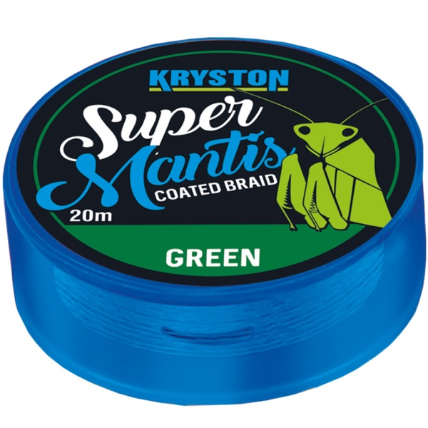 Kryston návazcová šňůra potahovaná super mantis green 20 m-nosnost 25 lb