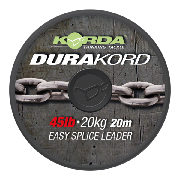 Korda návazcová šňůrka dura-kord dyneema spliceable leader - 45 lb 20 m