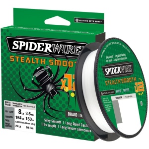 Spiderwire splétaná šňůra stealth smooth 12 průhledná 150 m - 0