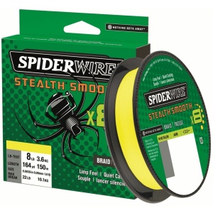 Spiderwire splétaná šňůra stealth smooth 8 žlutá 150 m - 0