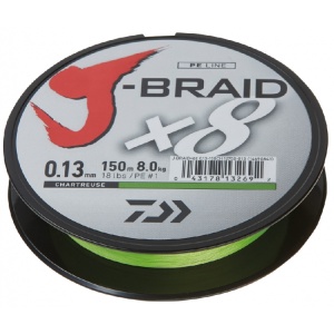 Daiwa splétaná šňůra j-braid chartreuse 300 m-průměr 0