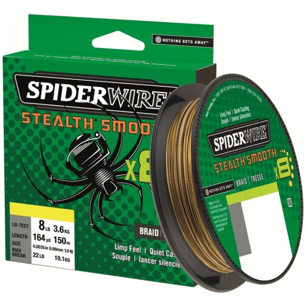 Spiderwire splétaná šňůra stealth smooth 8 camo 150 m - 0