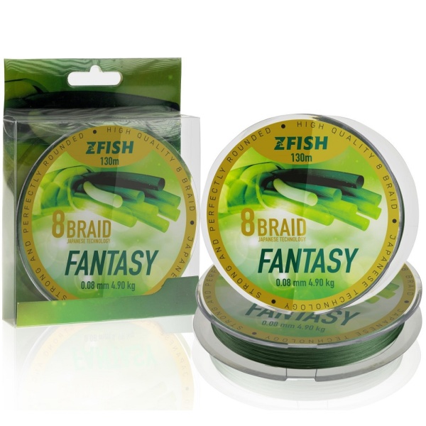 Zfish splénaná šňůra fantasy 8 braid 130 m - 0