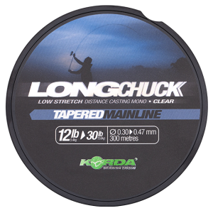 Korda vlasec longchuck tapered mainline clear 300 m - 0