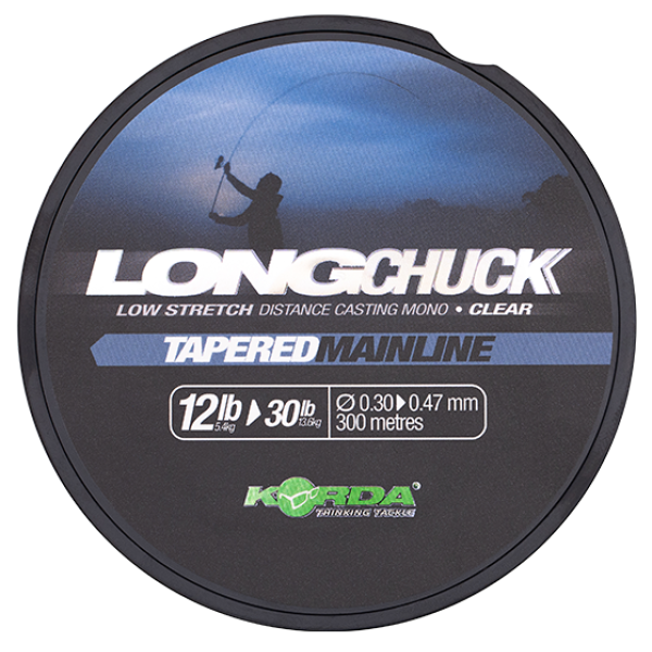 Korda vlasec longchuck tapered mainline clear 300 m - 0