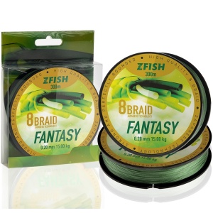 Zfish splénaná šňůra fantasy 8 braid 300 m - 0